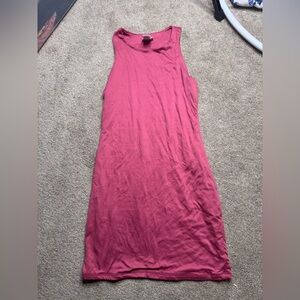 Rue21 Sleeveless Ribbed Maxi Dress in Rose